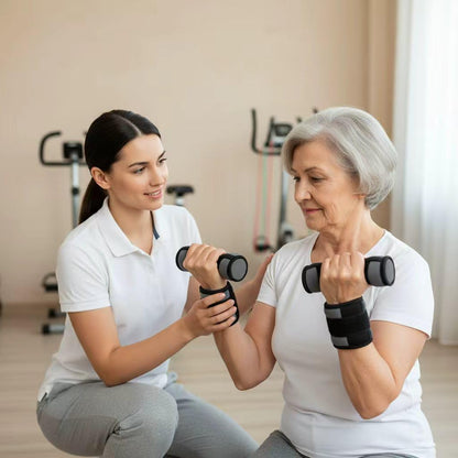 Soft Hand Weight Set with Non-Slip Strap-Multiple Weights (1/2/3/4/5LBS) Dumbbells for Men Women Walking, Running, Cardio, Yoga, Pilates, Physical Therapy