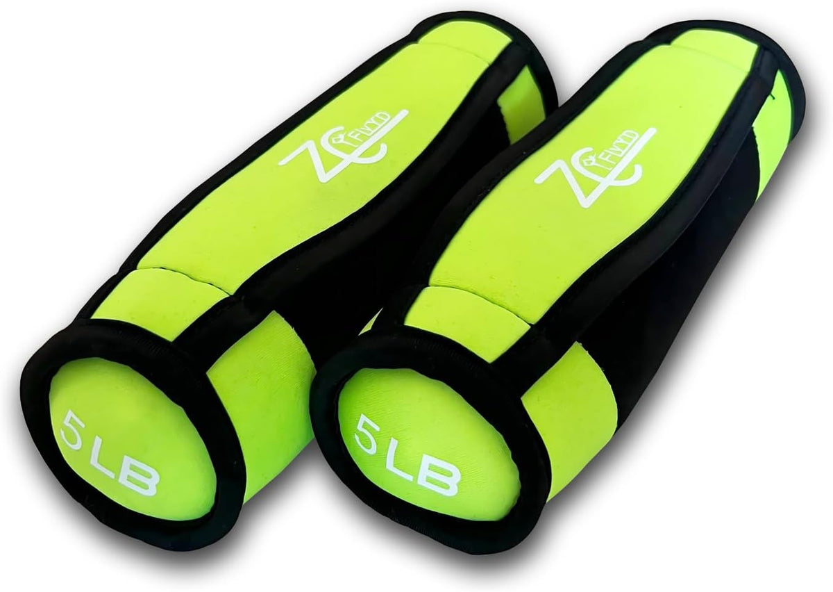 Soft Hand Weight Set with Non-Slip Strap-Multiple Weights (1/2/3/4/5LBS) Dumbbells for Men Women Walking, Running, Cardio, Yoga, Pilates, Physical Therapy