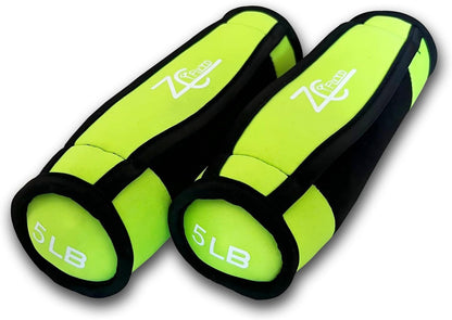 Soft Hand Weight Set with Non-Slip Strap-Multiple Weights (1/2/3/4/5LBS) Dumbbells for Men Women Walking, Running, Cardio, Yoga, Pilates, Physical Therapy
