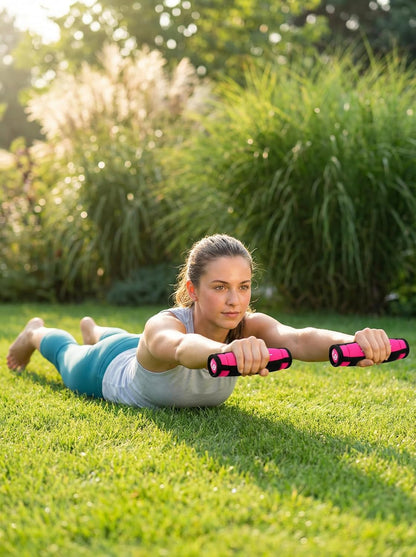 Soft Hand Weight Set with Non-Slip Strap-Multiple Weights (1/2/3/4/5LBS) Dumbbells for Men Women Walking, Running, Cardio, Yoga, Pilates, Physical Therapy