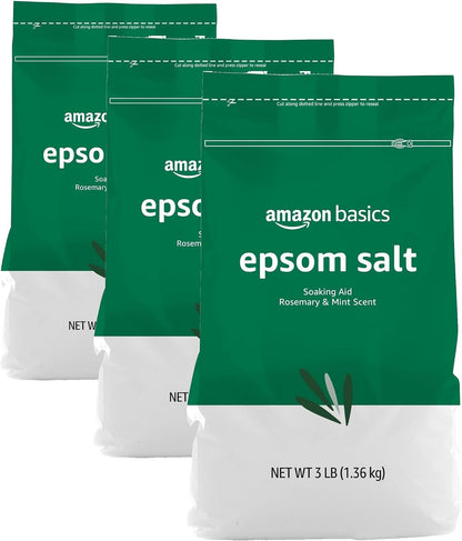 Epsom Salt Soaking Aid, Lavender Scented, Relax & Relief, Resealable, 3 Pound, 1-Pack (Previously Solimo)