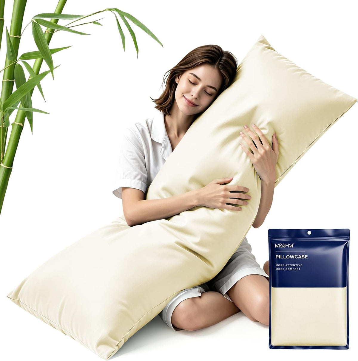 King Pillowcase Set of 2, Cooling & Breathable, Dark Grey, 20"x36"