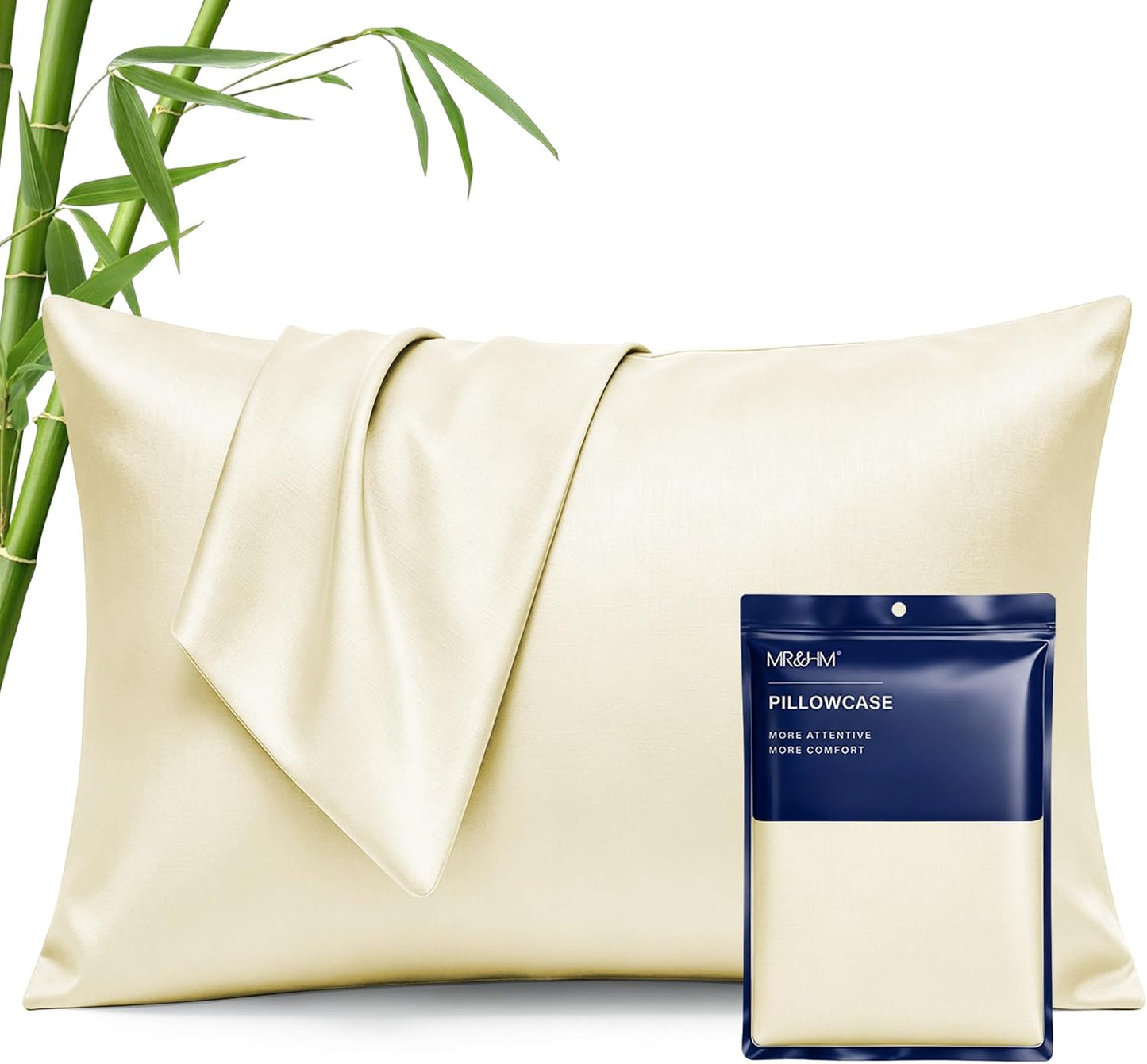King Pillowcase Set of 2, Cooling & Breathable, Dark Grey, 20"x36"