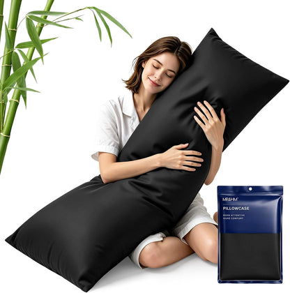 King Pillowcase Set of 2, Cooling & Breathable, Dark Grey, 20"x36"