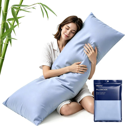 King Pillowcase Set of 2, Cooling & Breathable, Dark Grey, 20"x36"