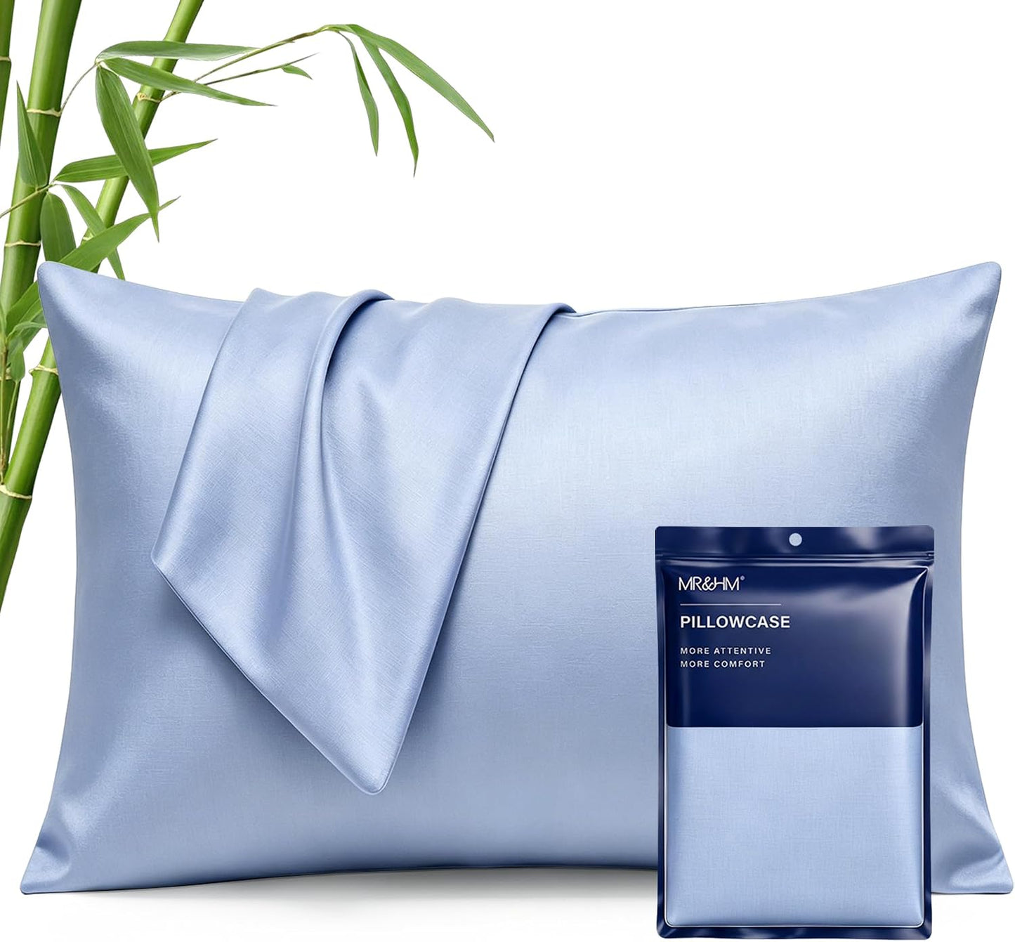 King Pillowcase Set of 2, Cooling & Breathable, Dark Grey, 20"x36"