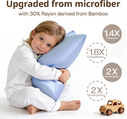 King Pillowcase Set of 2, Cooling & Breathable, Dark Grey, 20"x36"