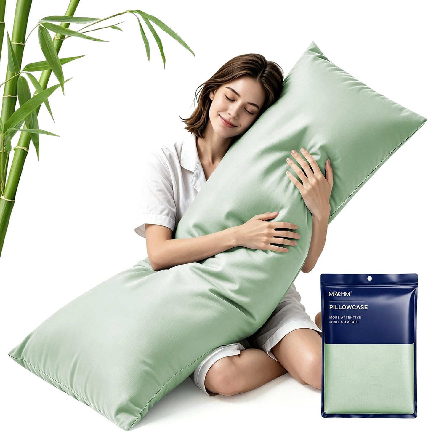 King Pillowcase Set of 2, Cooling & Breathable, Dark Grey, 20"x36"