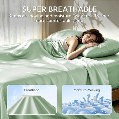 King Pillowcase Set of 2, Cooling & Breathable, Dark Grey, 20"x36"