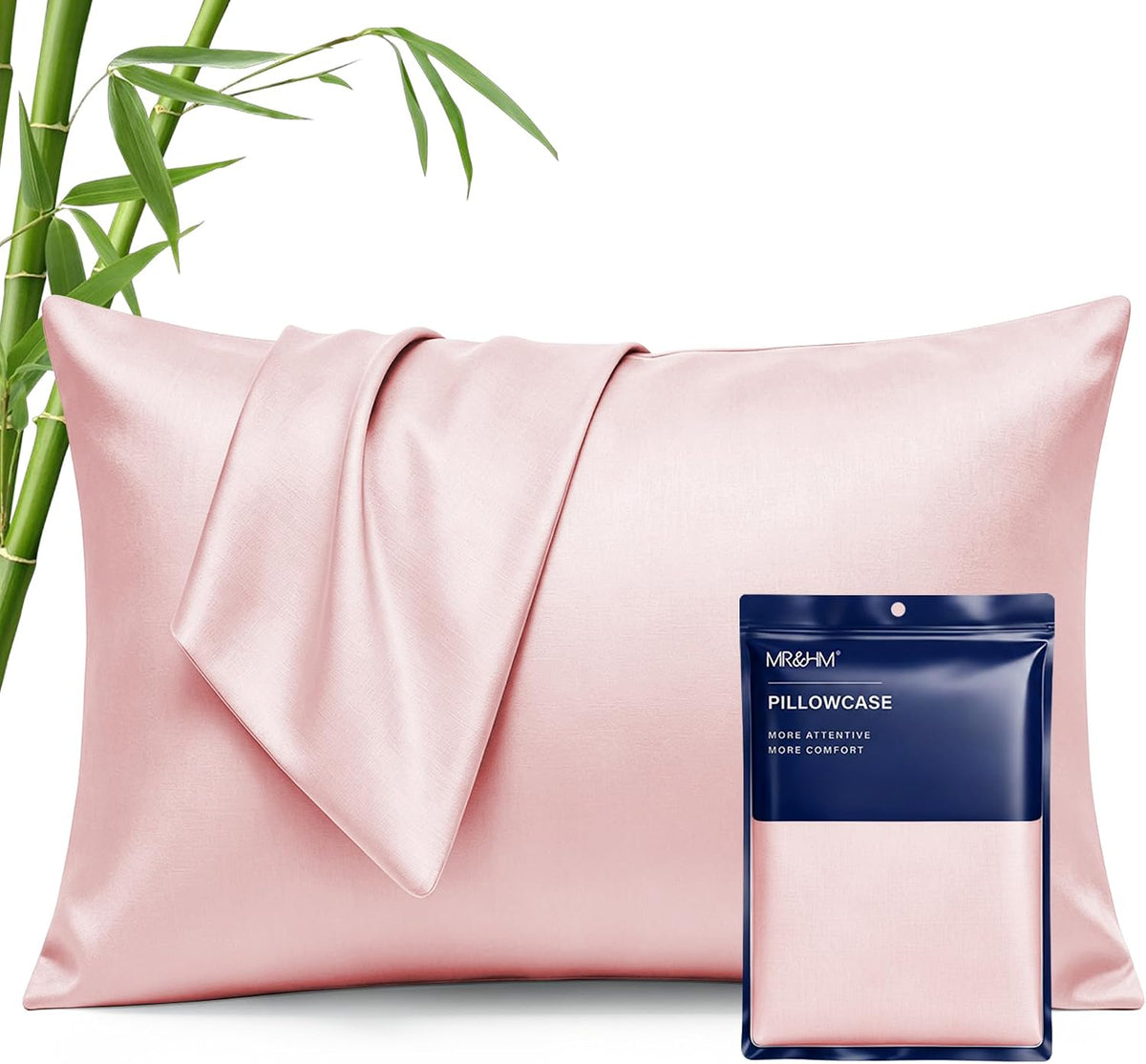 King Pillowcase Set of 2, Cooling & Breathable, Dark Grey, 20"x36"