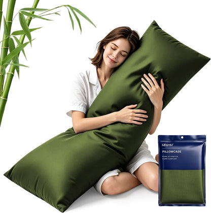 King Pillowcase Set of 2, Cooling & Breathable, Dark Grey, 20"x36"