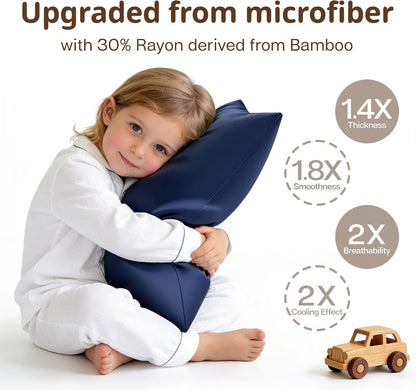 King Pillowcase Set of 2, Cooling & Breathable, Dark Grey, 20"x36"