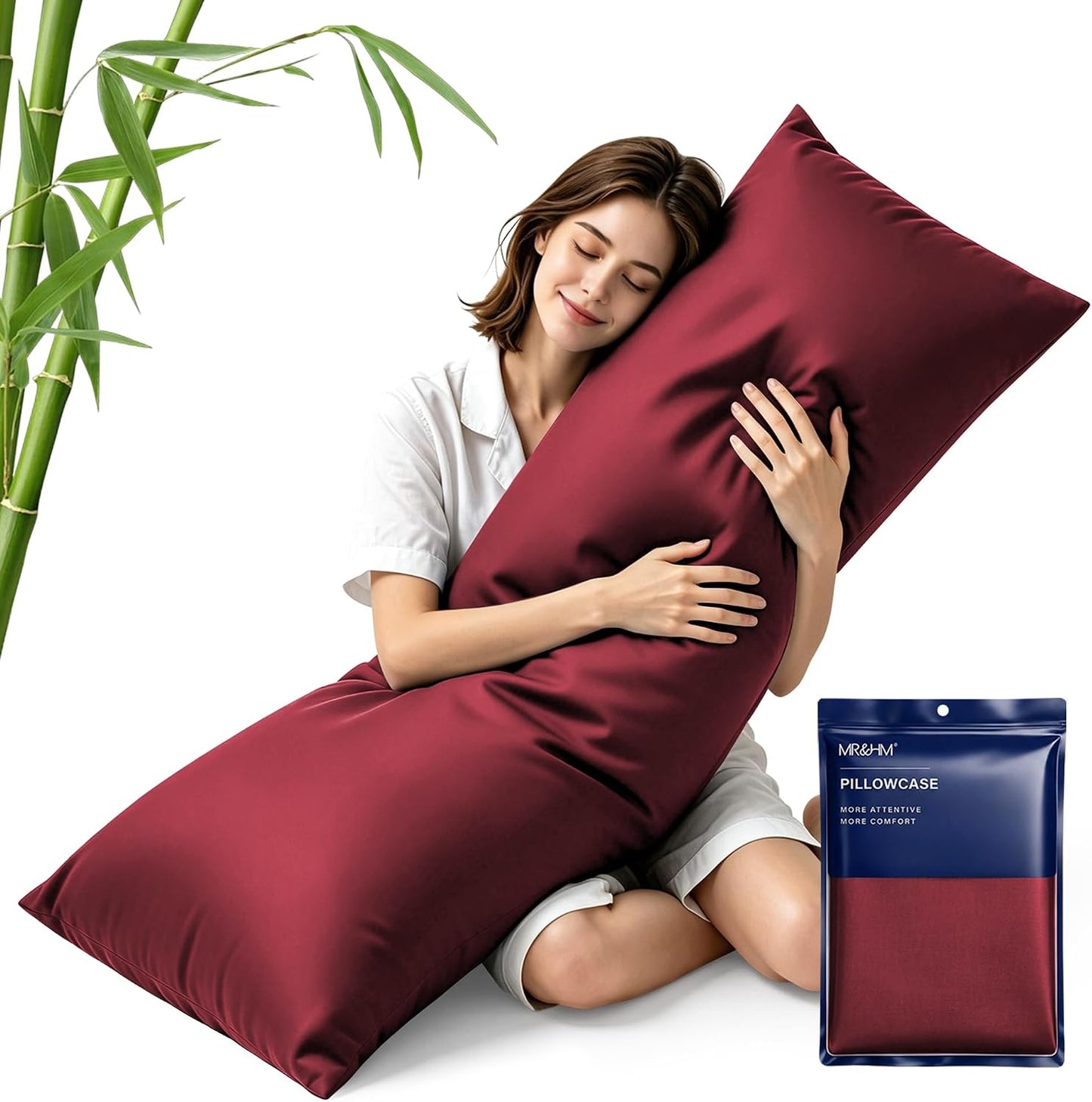 King Pillowcase Set of 2, Cooling & Breathable, Dark Grey, 20"x36"