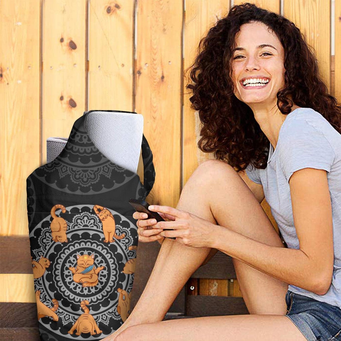 Yoga Mat Bag - Long Tote with Pockets - Holds More Yoga Accessories - Yoga Bag Fit Most Size Mats - Yoga Mat Carrier