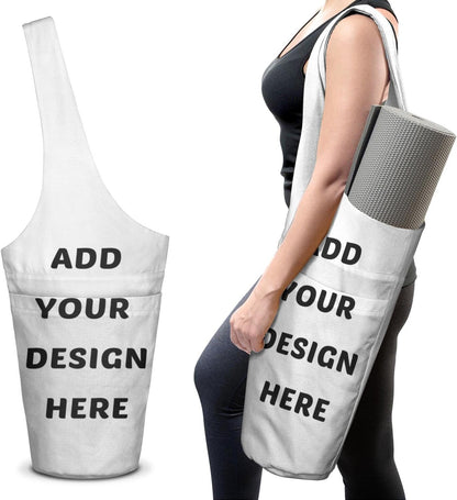 Yoga Mat Bag - Long Tote with Pockets - Holds More Yoga Accessories - Yoga Bag Fit Most Size Mats - Yoga Mat Carrier