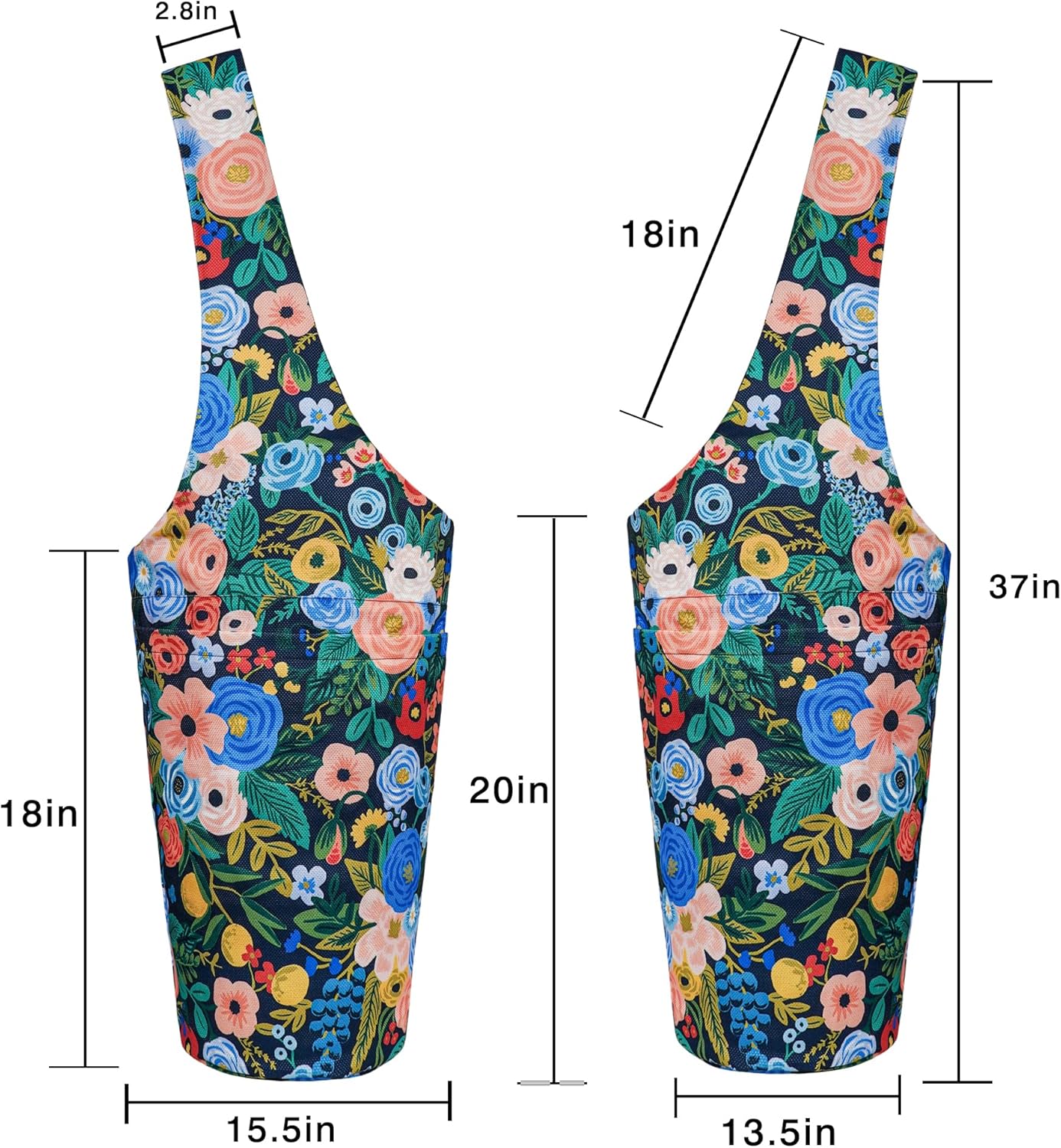 Yoga Mat Bag - Long Tote with Pockets - Holds More Yoga Accessories - Yoga Bag Fit Most Size Mats - Yoga Mat Carrier