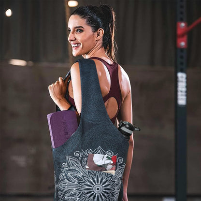 Yoga Mat Bag - Long Tote with Pockets - Holds More Yoga Accessories - Yoga Bag Fit Most Size Mats - Yoga Mat Carrier