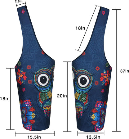Yoga Mat Bag - Long Tote with Pockets - Holds More Yoga Accessories - Yoga Bag Fit Most Size Mats - Yoga Mat Carrier