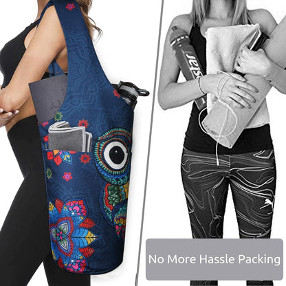 Yoga Mat Bag - Long Tote with Pockets - Holds More Yoga Accessories - Yoga Bag Fit Most Size Mats - Yoga Mat Carrier