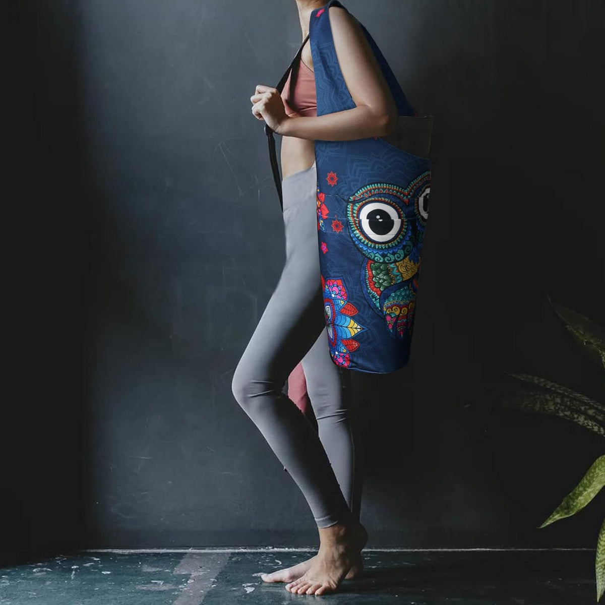 Yoga Mat Bag - Long Tote with Pockets - Holds More Yoga Accessories - Yoga Bag Fit Most Size Mats - Yoga Mat Carrier