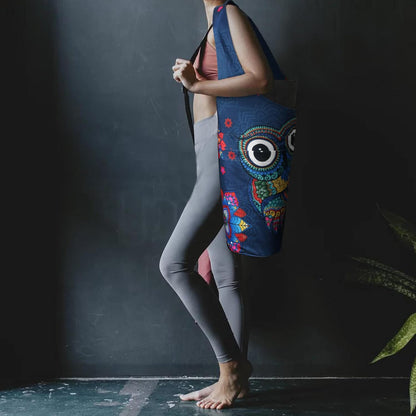 Yoga Mat Bag - Long Tote with Pockets - Holds More Yoga Accessories - Yoga Bag Fit Most Size Mats - Yoga Mat Carrier