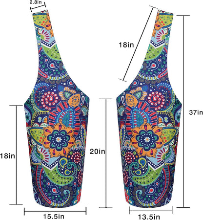 Yoga Mat Bag - Long Tote with Pockets - Holds More Yoga Accessories - Yoga Bag Fit Most Size Mats - Yoga Mat Carrier