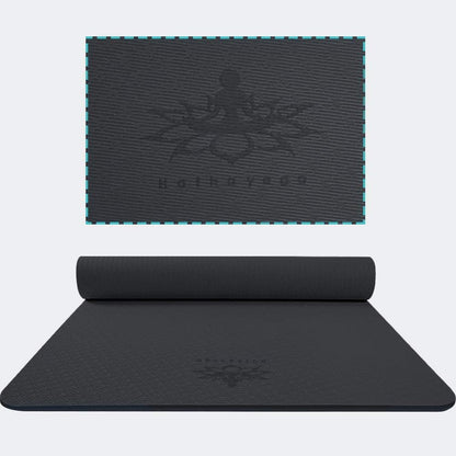 Hatha Yoga Extra Thick TPE Yoga Mat - 72"x 32" Thickness 1/2 Inch -Eco Friendly- With High Density Anti-Tear Exercise Mats For Home Gym Travel & Floor Outside