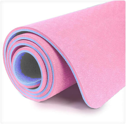 Hatha Yoga Extra Thick TPE Yoga Mat - 72"x 32" Thickness 1/2 Inch -Eco Friendly- With High Density Anti-Tear Exercise Mats For Home Gym Travel & Floor Outside
