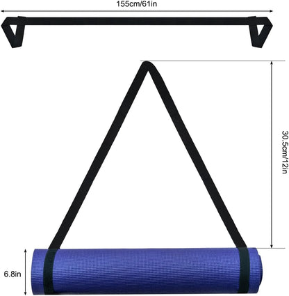 4PCS Yoga Mat Carrier Strap, Adjustable Yoga Mat Strap Carrier for Exercise/Travel/Gym, Mat Holder Sling Carrier