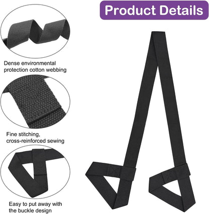 4PCS Yoga Mat Carrier Strap, Adjustable Yoga Mat Strap Carrier for Exercise/Travel/Gym, Mat Holder Sling Carrier