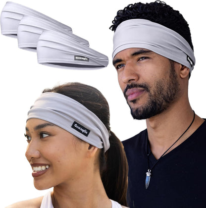 Sweatband for Men and Women - Unisex Non Slip Headband that Wicks Moisture and Eliminates Excess Sweat - Durable & Long-Lasting - Running, Sports, Gym