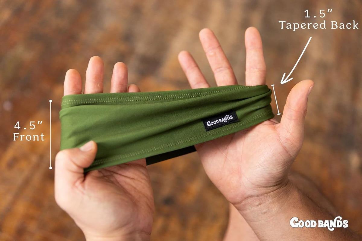 Sweatband for Men and Women - Unisex Non Slip Headband that Wicks Moisture and Eliminates Excess Sweat - Durable & Long-Lasting - Running, Sports, Gym
