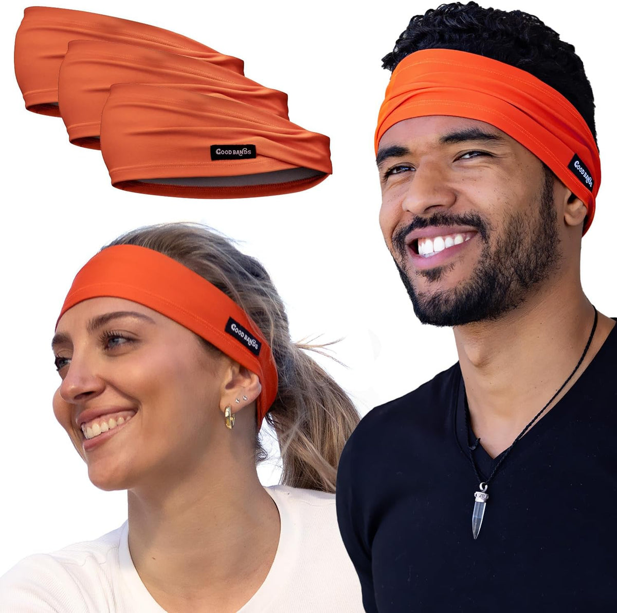 Sweatband for Men and Women - Unisex Non Slip Headband that Wicks Moisture and Eliminates Excess Sweat - Durable & Long-Lasting - Running, Sports, Gym