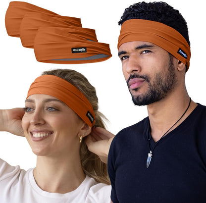 Sweatband for Men and Women - Unisex Non Slip Headband that Wicks Moisture and Eliminates Excess Sweat - Durable & Long-Lasting - Running, Sports, Gym