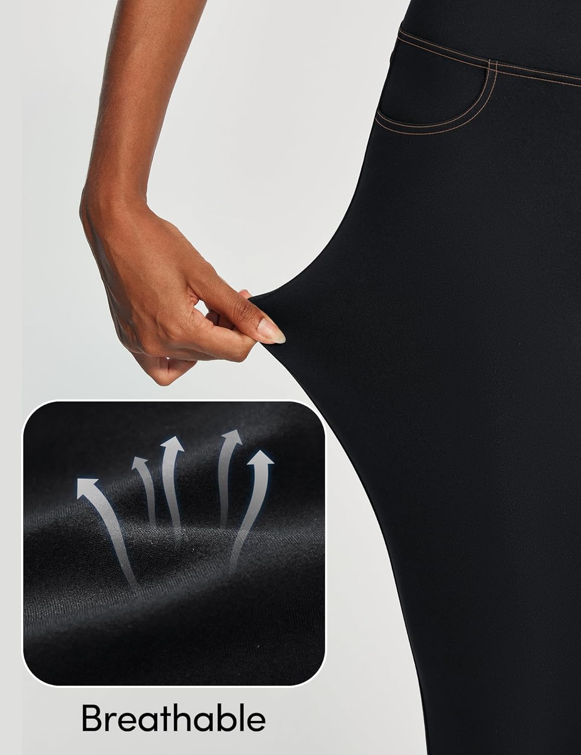 IUGA Capri Leggings for Women with Pockets High Waisted Tummy Control Compression Yoga Pants Workout Gym Capris