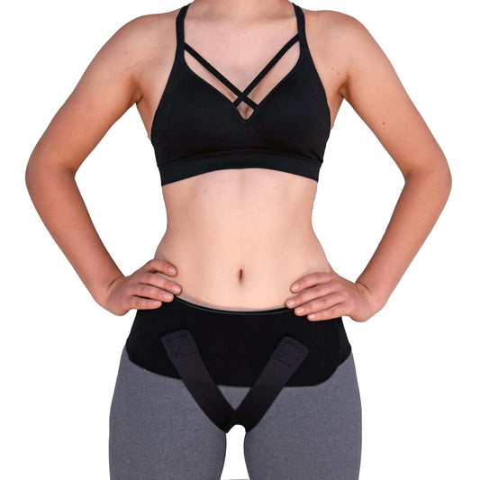 Baby Belly Band - Pregnancy & Maternity Belt With Medium Compression Groin Band - For Back, Hernia, and Pelvic Floor Pain - Medium