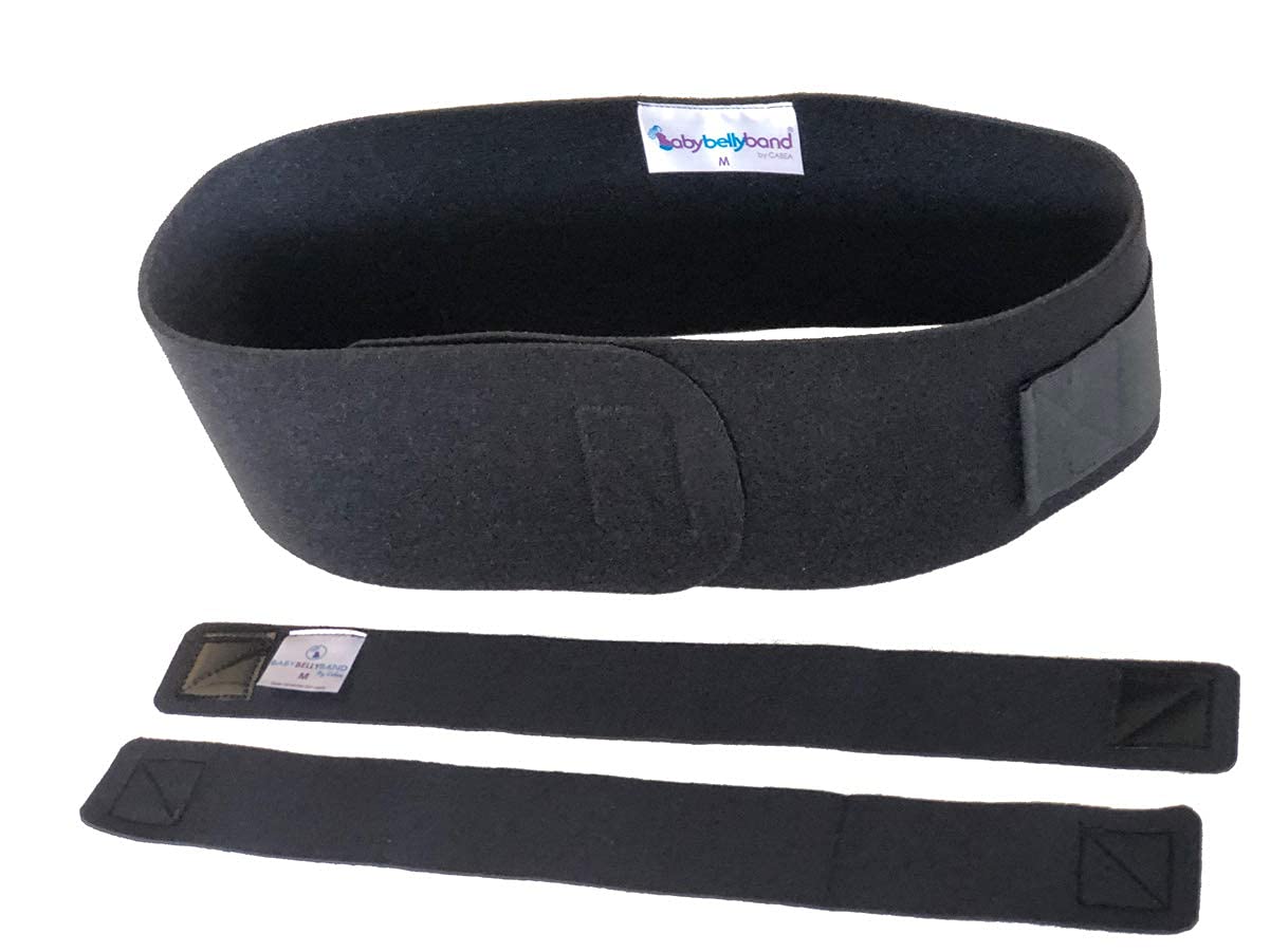 Baby Belly Band - Pregnancy & Maternity Belt With Medium Compression Groin Band - For Back, Hernia, and Pelvic Floor Pain - Medium