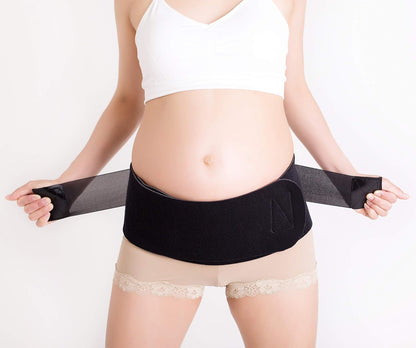 Baby Belly Band - Pregnancy & Maternity Belt With Medium Compression Groin Band - For Back, Hernia, and Pelvic Floor Pain - Medium