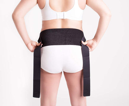 Baby Belly Band - Pregnancy & Maternity Belt With Medium Compression Groin Band - For Back, Hernia, and Pelvic Floor Pain - Medium
