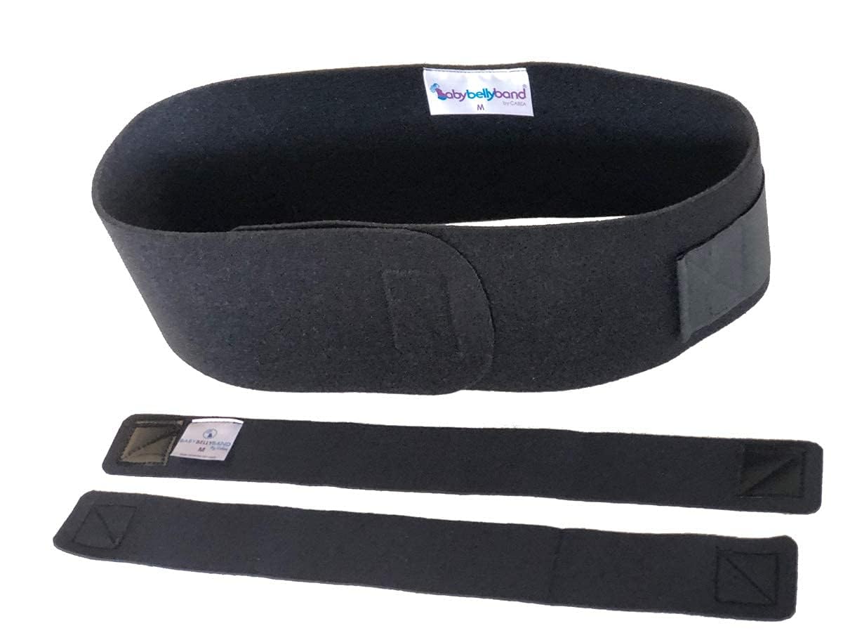 Baby Belly Band - Pregnancy & Maternity Belt With Medium Compression Groin Band - For Back, Hernia, and Pelvic Floor Pain - Medium