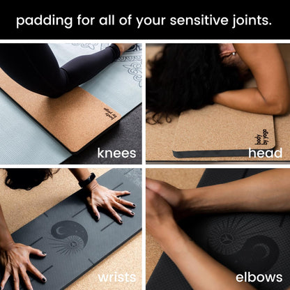 Premium Yoga Knee Pad Cushion – Extra Thick Support for Knees, Elbows & Headstands | All the Comfort of an Extra Thick Yoga Mat with the Stability You Need for Standing Poses | Reversible Non-Slip Grip | Ideal for Yoga & Pilates Knee Pads