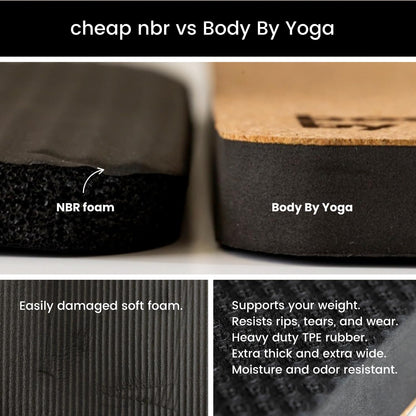 Premium Yoga Knee Pad Cushion – Extra Thick Support for Knees, Elbows & Headstands | All the Comfort of an Extra Thick Yoga Mat with the Stability You Need for Standing Poses | Reversible Non-Slip Grip | Ideal for Yoga & Pilates Knee Pads