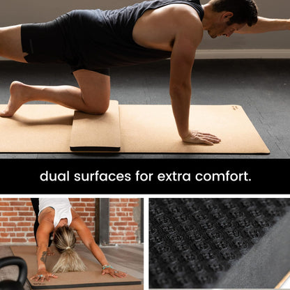 Premium Yoga Knee Pad Cushion – Extra Thick Support for Knees, Elbows & Headstands | All the Comfort of an Extra Thick Yoga Mat with the Stability You Need for Standing Poses | Reversible Non-Slip Grip | Ideal for Yoga & Pilates Knee Pads