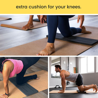 Premium Yoga Knee Pad Cushion – Extra Thick Support for Knees, Elbows & Headstands | All the Comfort of an Extra Thick Yoga Mat with the Stability You Need for Standing Poses | Reversible Non-Slip Grip | Ideal for Yoga & Pilates Knee Pads