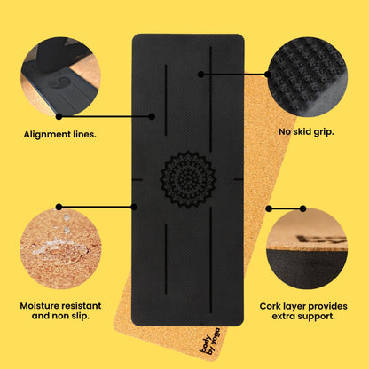 Premium Yoga Knee Pad Cushion – Extra Thick Support for Knees, Elbows & Headstands | All the Comfort of an Extra Thick Yoga Mat with the Stability You Need for Standing Poses | Reversible Non-Slip Grip | Ideal for Yoga & Pilates Knee Pads