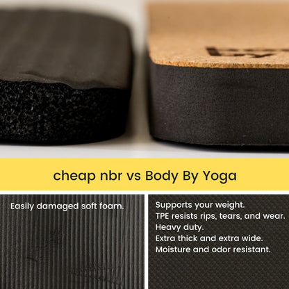 Premium Yoga Knee Pad Cushion – Extra Thick Support for Knees, Elbows & Headstands | All the Comfort of an Extra Thick Yoga Mat with the Stability You Need for Standing Poses | Reversible Non-Slip Grip | Ideal for Yoga & Pilates Knee Pads
