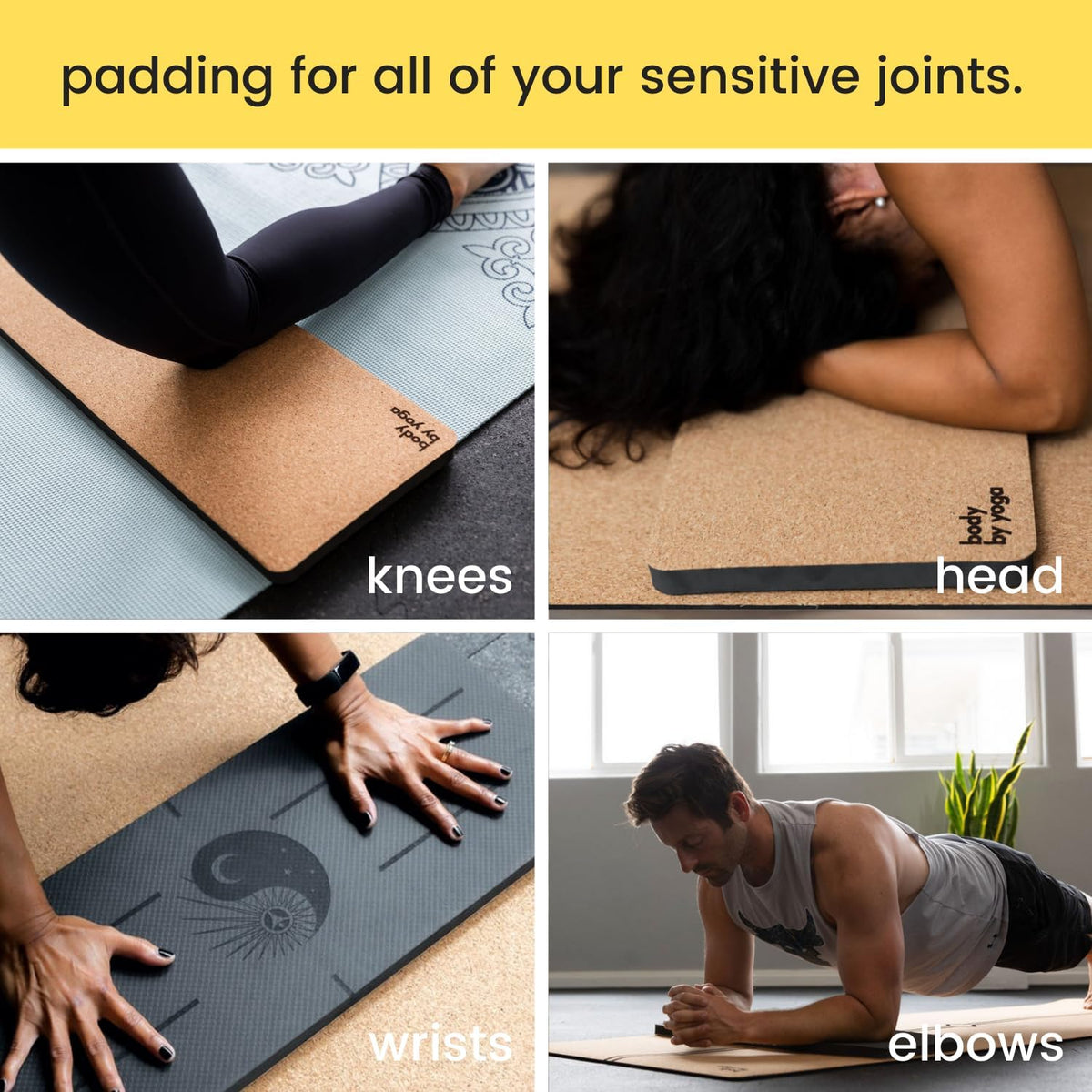 Premium Yoga Knee Pad Cushion – Extra Thick Support for Knees, Elbows & Headstands | All the Comfort of an Extra Thick Yoga Mat with the Stability You Need for Standing Poses | Reversible Non-Slip Grip | Ideal for Yoga & Pilates Knee Pads