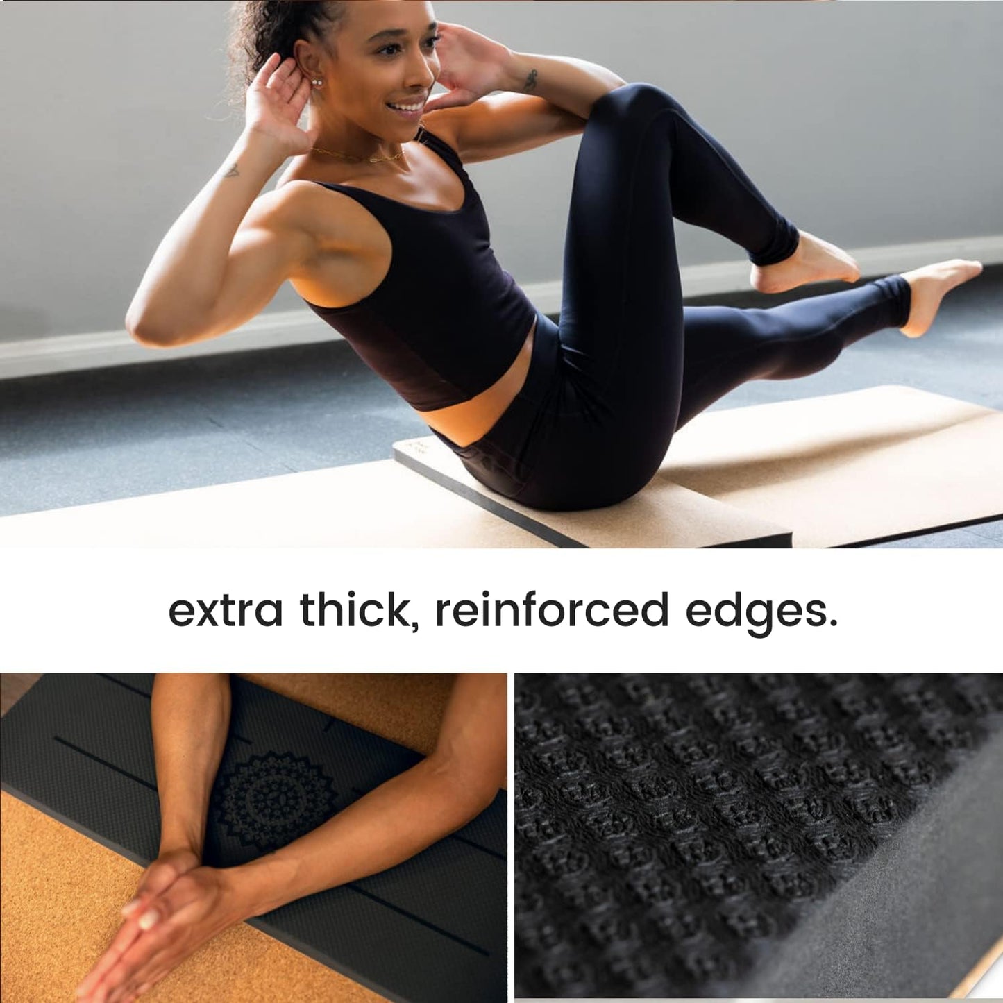 Premium Yoga Knee Pad Cushion – Extra Thick Support for Knees, Elbows & Headstands | All the Comfort of an Extra Thick Yoga Mat with the Stability You Need for Standing Poses | Reversible Non-Slip Grip | Ideal for Yoga & Pilates Knee Pads