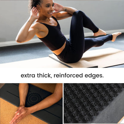 Premium Yoga Knee Pad Cushion – Extra Thick Support for Knees, Elbows & Headstands | All the Comfort of an Extra Thick Yoga Mat with the Stability You Need for Standing Poses | Reversible Non-Slip Grip | Ideal for Yoga & Pilates Knee Pads