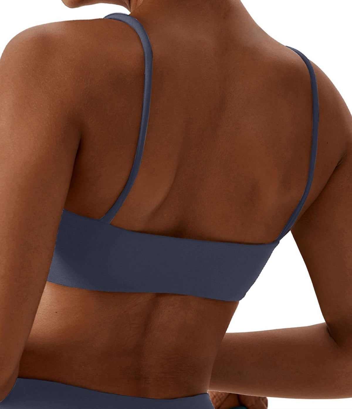 Women's Sports Bras Wirefree Racerback Workout Bras Sexy Thin Straps Yoga Sport Bras with Removable Pads